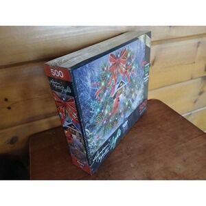 Cra-z-art Lighted Jigsaw Puzzle‎ Deck The Halls 500 Piece Christmas Holiday G3